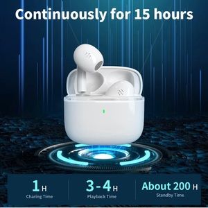 White Bluetooth wireless headphones
